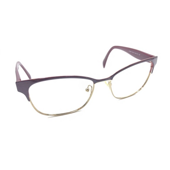 Prada VPR 65R UAN-1O1 Dark Red Gold Eyeglasses Frames 53-16 140 Italy Designer - Picture 1 of 12